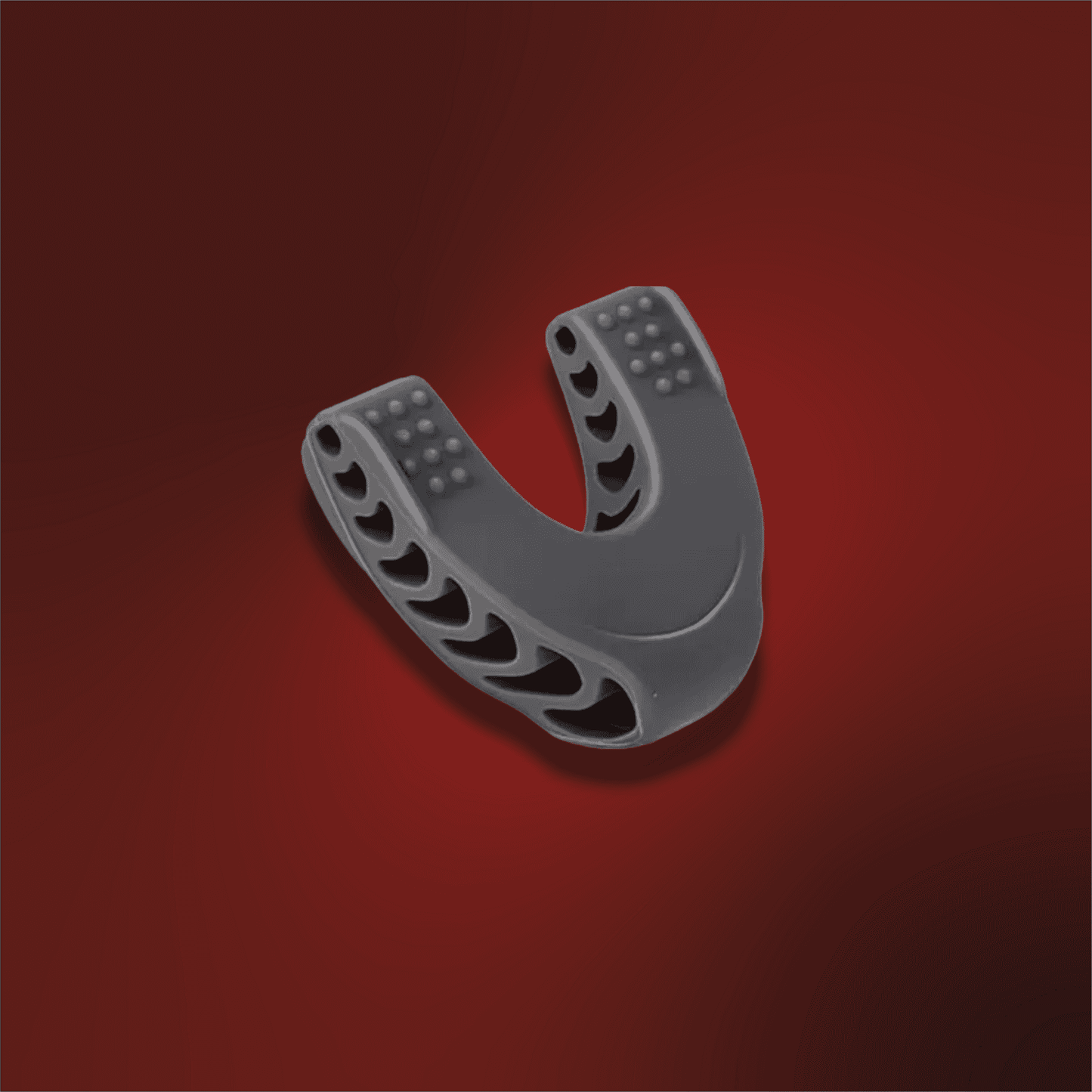 Gray silicone jaw exerciser for face sculpting