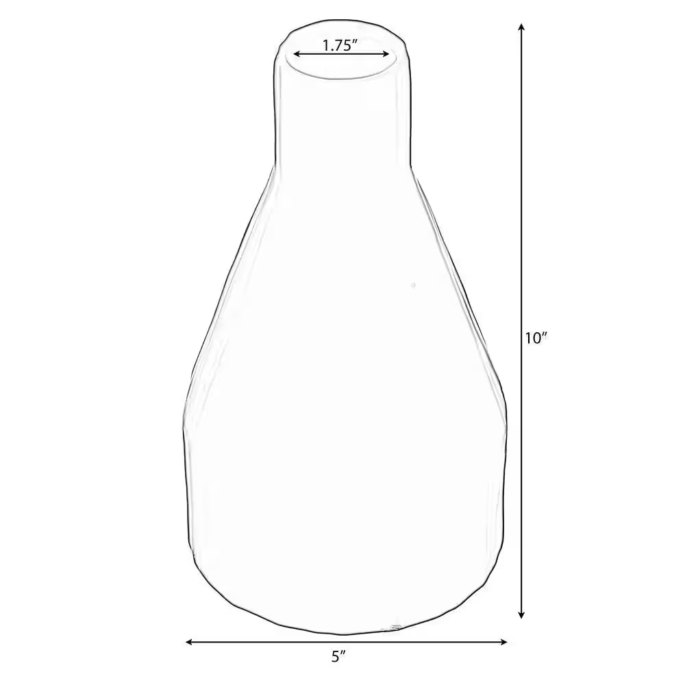 Modern Farmhouse Home Decor Accents; Boho Vases for Decor, Housewarming Gifts, Green, 10 In.