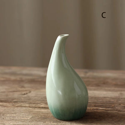 Ceramic Vase Ornaments, Flower Arrangements, Desktop Office and Home Decor
