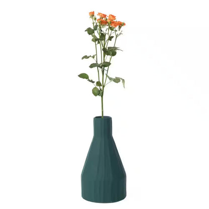 Modern Farmhouse Home Decor Accents; Boho Vases for Decor, Housewarming Gifts, Green, 10 In.