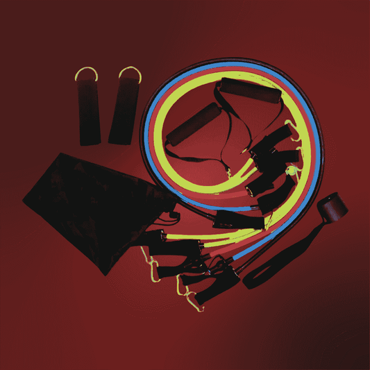 Neon resistance bands for fitness